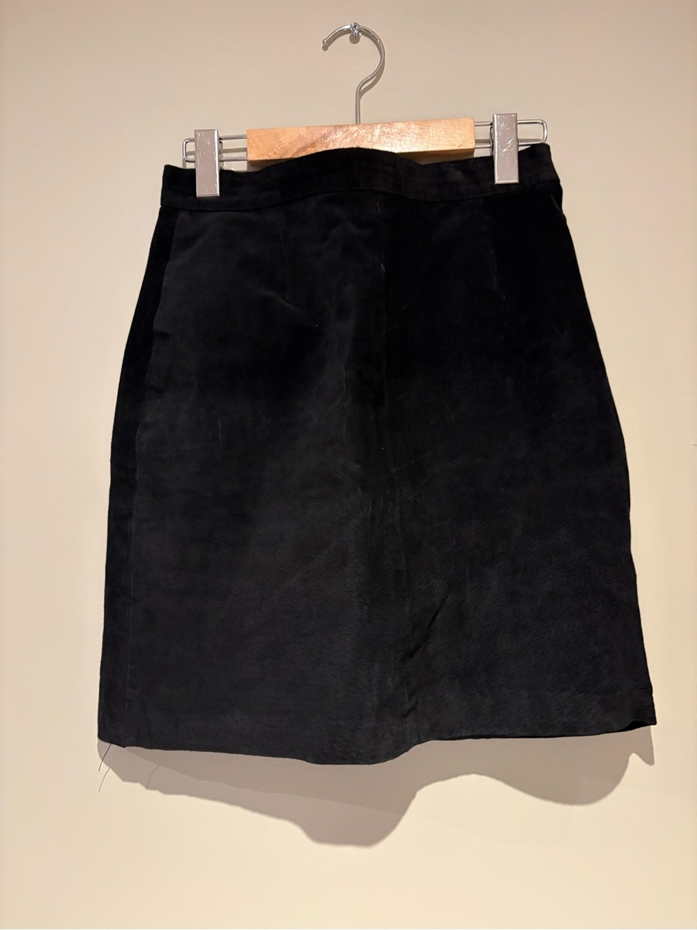 1990’s Genuine Black Suede Mini Skirt Cosa Nova